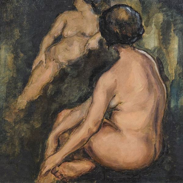DIPINTO NUDI FIRMATO A. T. CANNISTRÀ