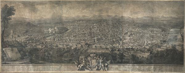 GRANDE INCISIONE ROMA DI GIUSEPPE VASI