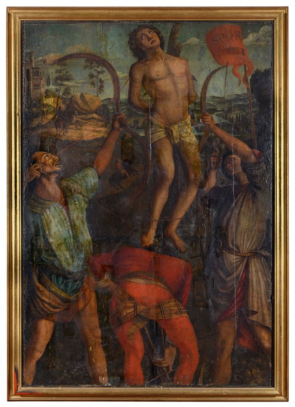 IL MARTIRIO DI SAN SEBASTIANO DELLA BOTTEGA DI PIERO DEL POLLAIOLO