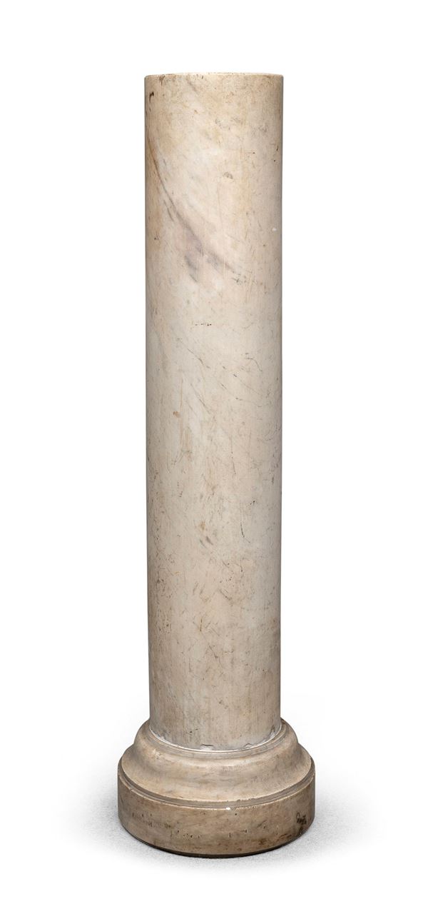 COLONNA IN MARMO BIANCO