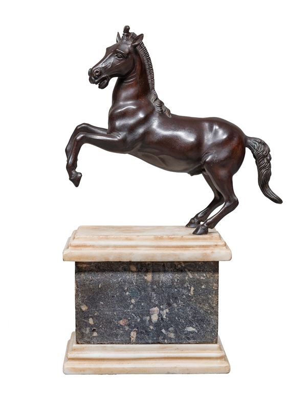 BRONZO CAVALLO DI SCULTORE FIORENTINO DEL SEICENTO