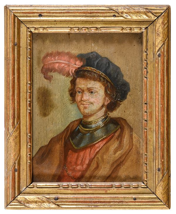 DIPINTO FIAMMINGO GIOVANE GUERRIERO