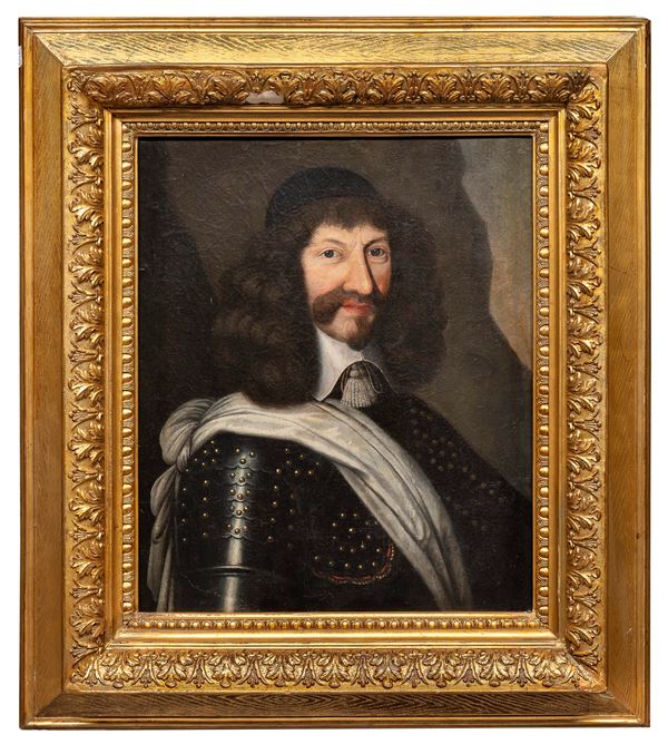 DIPINTO RITRATTO DI LUIGI XIII DI PITTORE FRANCESE