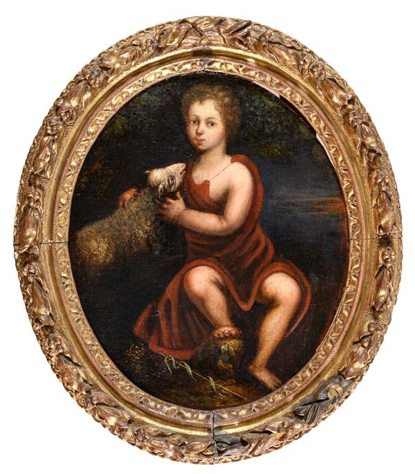 DIPINTO SAN GIOVANNINO DI PITTORE FRANCESE