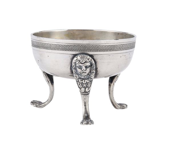 PICCOLA SALIERA IN ARGENTO, NAPOLI 1824/1832