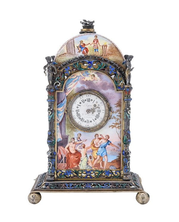 OROLOGIO IN SMALTI, LEPINE FRANCIA FINE XVIII SECOLO