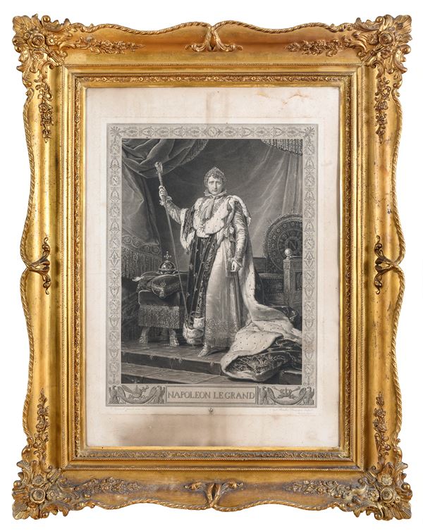 DUE INCISIONI FRANCESI NAPOLEONE E LUIGI XVI