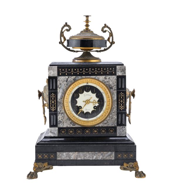 OROLOGIO DA TAVOLO IN MARMI, FRANCIA