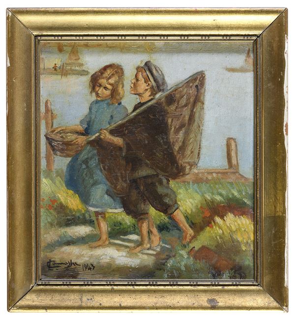 DIPINTO PESCATORELLI F.TO LUIGI CAMASSA