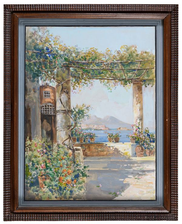AQUERELLO TERRAZZA IN COSTIERA