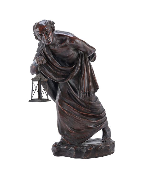 TERRACOTTA DIOGENE DI ACHILLE TAMBURLINI