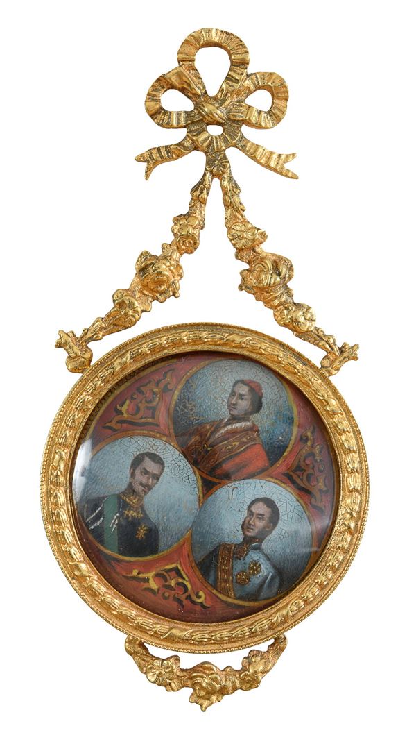 COPPIA DI MINIATURE PERSONAGGI OTTOCENTESCHI