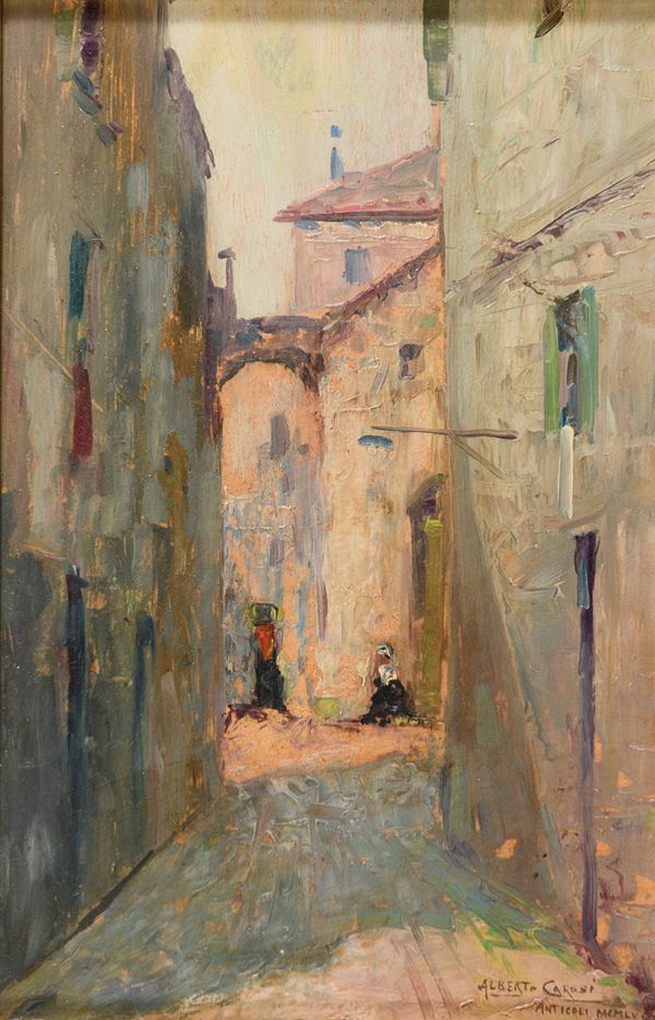DIPINTO ANTICOLI  DI ALBERTO CAROSI