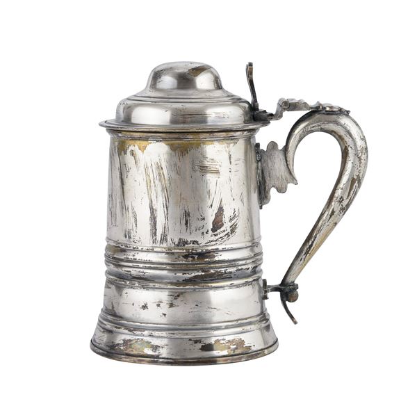 TANKARD IN SILVERPLATED, PUNZONE MILANO