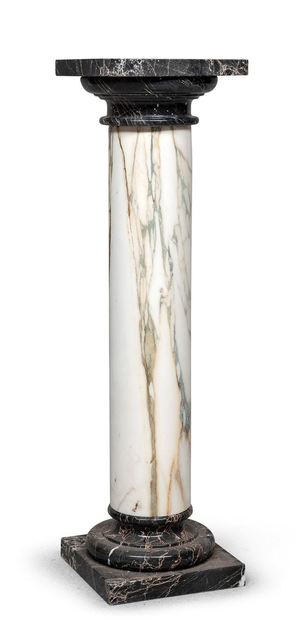 COLONNA IN MARMO FIOR DI PESCO E PORTORO