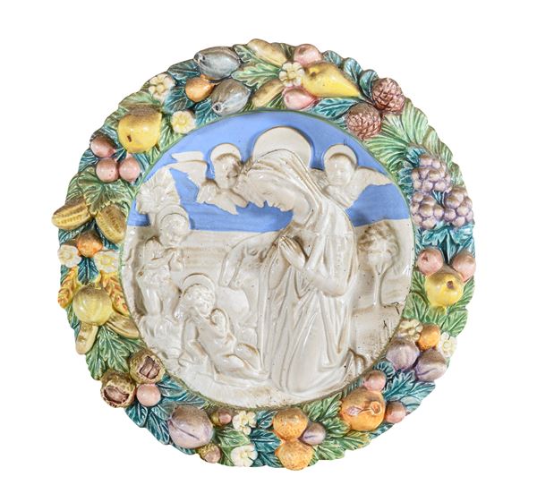 BASSORILIEVO IN CERAMICA ROBBIANO
