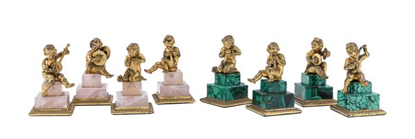 OTTO SEGNAPOSTO IN BRONZO DORATO