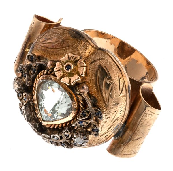 ANELLO CON PIETRA CELESTE