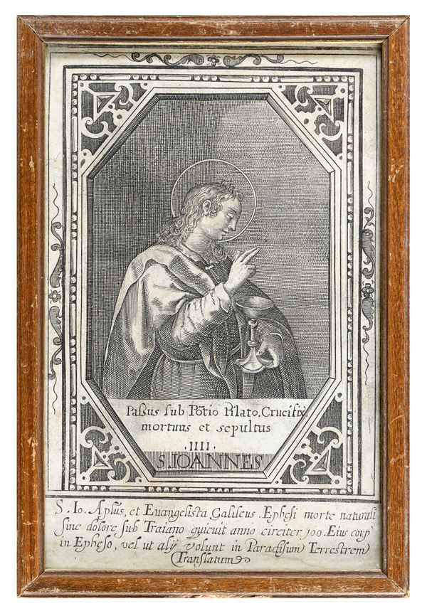 DIECI STAMPE RITRATTI DI SANTI
