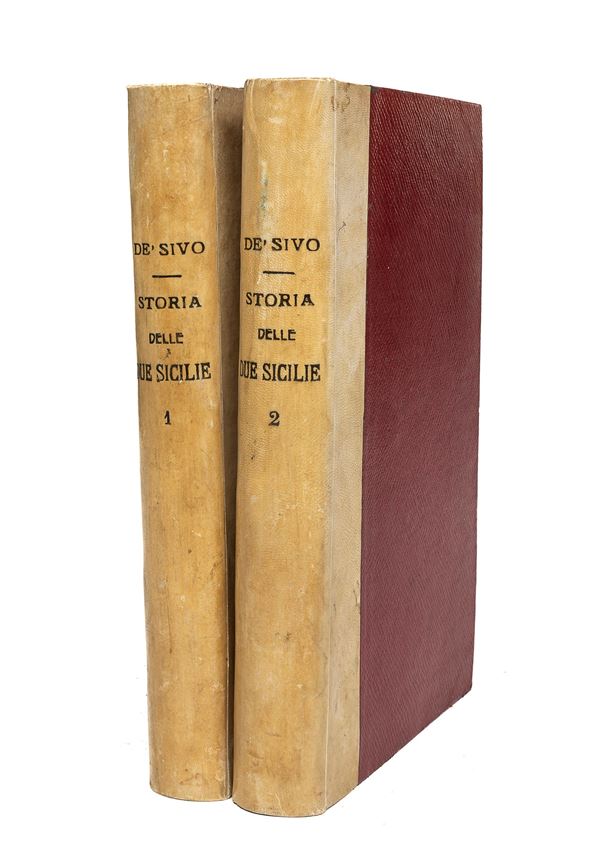 DUE VOLUMI STORIA BORBONICA IN BELLE LEGATURE