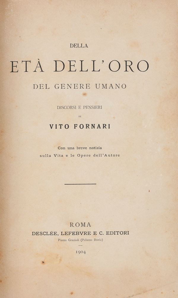 VOLUME ETÁ DELL'ORO