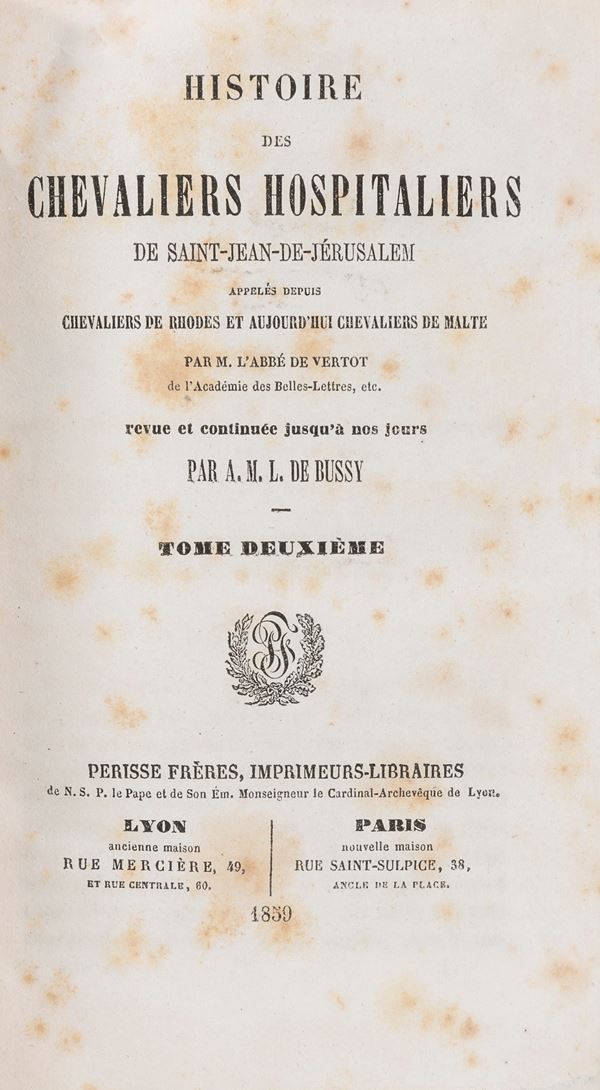 SETTE VOLUMI CAVALIERI DI MALTA E CROCIATE