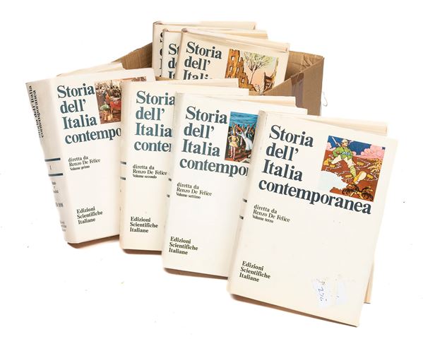 SETTE VOLUMI STORIA DELL'ITALIA CONTEMPORANEA