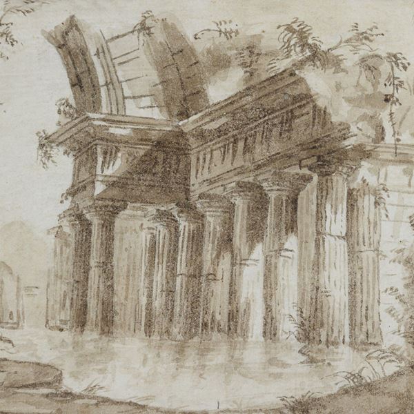 ACQUERELLO CAPRICCIO ARCHITETTONICO