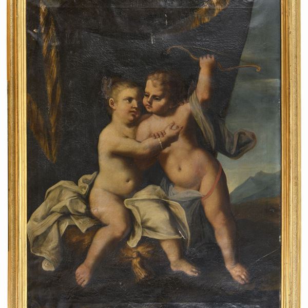 DIPINTO CUPIDO DI PITTORE VENETO DEL SETTECENTO