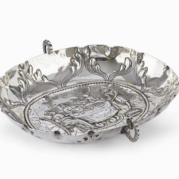 VASCHETTA IN ARGENTO, GERMANIA FINE XVII SECOLO
