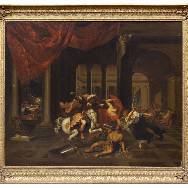 DIPINTO LA CACCIATA DI ELIODORO ATTRIBUITO A PIERRE PAUL PRUD'HON