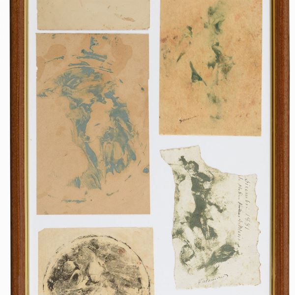 OTTO SCHIZZI AD INCHIOSTRO DI ANTONIO MANCINI