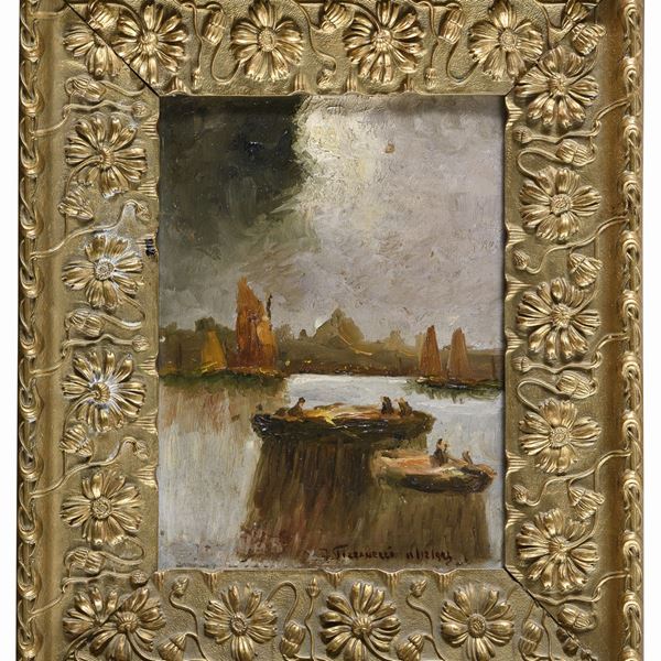 DIPINTO LAGUNA DI FERRUCCIO PIZZANELLI