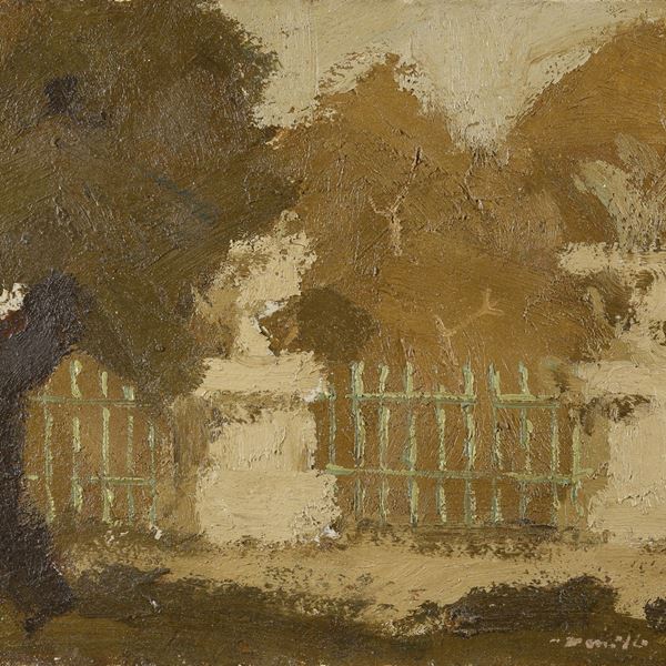 DIPINTO VILLA BORGHESE DI FRANCO MARZILLI