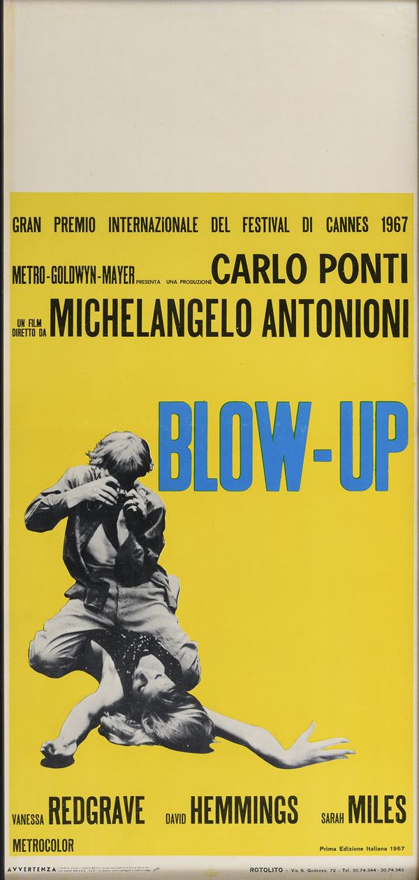 LOCANDINA ORIGINALE DEL FILM BLOW-UP, 1967