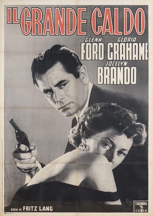 MANIFESTO ORIGINALE DEL FILM IL GRANDE CALDO, 1953