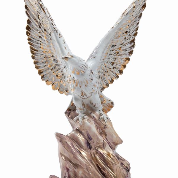 AQUILA IN CERAMICA, VINCENZO BERTOLOTTI CERAMICHE MILANESI