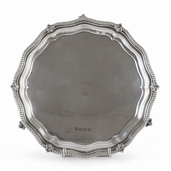 PICCOLO SALVER IN ARGENTO, BIRMINGHAM 1906