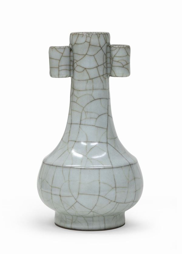 VASO IN PORCELLANA AD INVETRIATURA CRACKLÈ, CINA