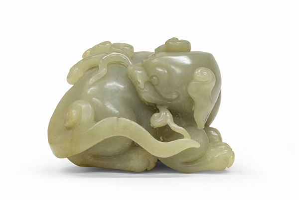 SCULTURA IN GIADA, CINA PRIMA METÀ XX SECOLO
