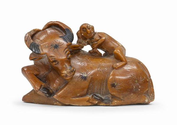 SCULTURA IN PIETRA SAPONARIA, CINA PRIMA METÀ XX SECOLO