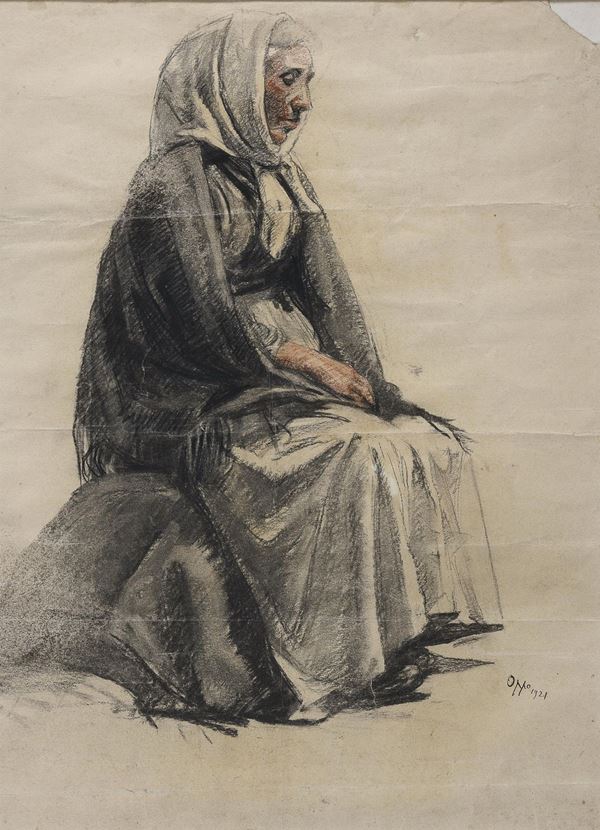TECNICA MISTA DI CIPRIANO EFISIO OPPO, 1921