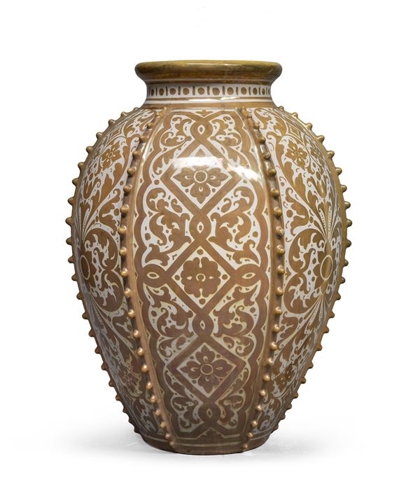 VASO IN CERAMICA, DERUTA, ANNI '40