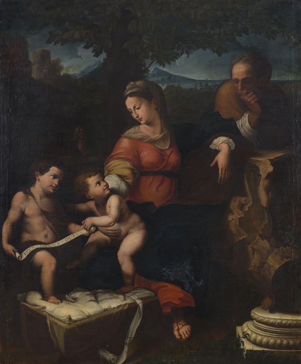 DIPINTO LA MADONNA DELLA QUERCIA DEL XVIII SECOLO
