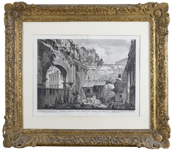 INCISIONE PORTICO D'OTTAVIA DI GIOVANNI BATTISTA PIRANESI