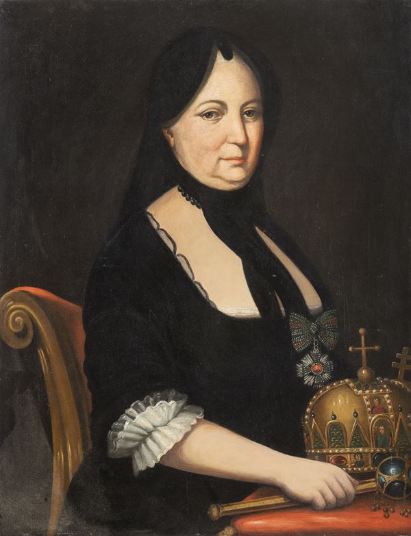 DIPINTO MARIA TERESA D'AUSTRIA DI PITTORE LOMBARDO