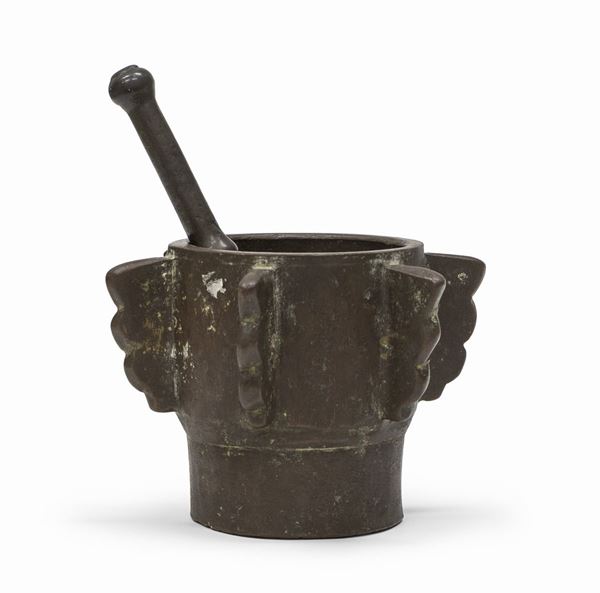 MORTAIO IN BRONZO, VENETO XVIII SECOLO