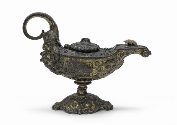 LUCERNA IN BRONZO DI GUSTO RINASCIMENTALE