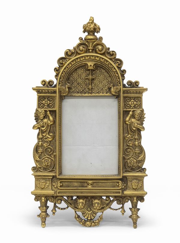 CORNICE DA TAVOLO IN BRONZO, XIX SECOLO