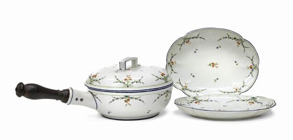 SET DA TAVOLA IN CERAMICA, PROBABILMENTE EMILIA